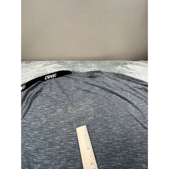 Aeropostale Mens 2XL Gray Heather Stretch Long Sleeve Performance Workout Shirt - Picture 7 of 13